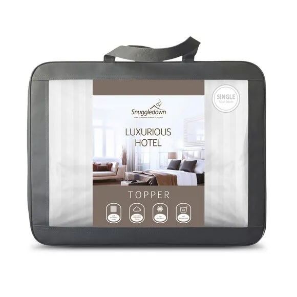 Hotel Mattress Topper - White, Microfibre alternate view