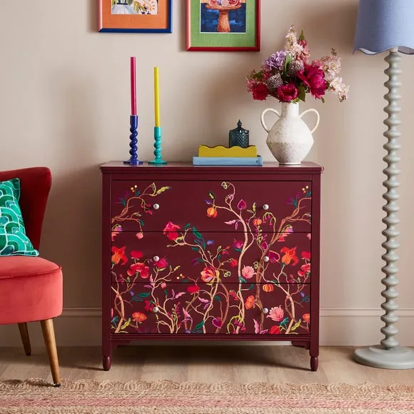 Joylene 3 Drawer Chest - Burgundy product
