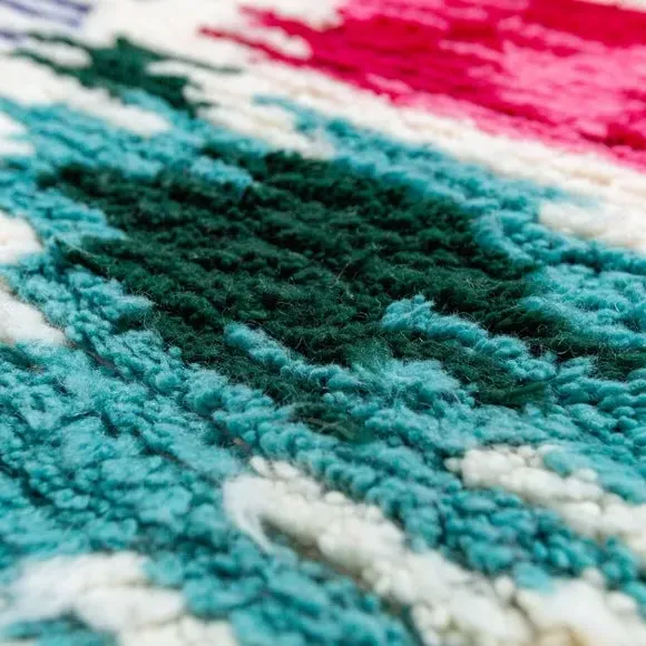 Souk Ikat Berber Rug - Multicoloured, Wool alternate view