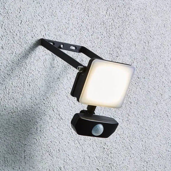 Industrial PIR Sensor Adjustable LED Outdoor Flood Light - Black product