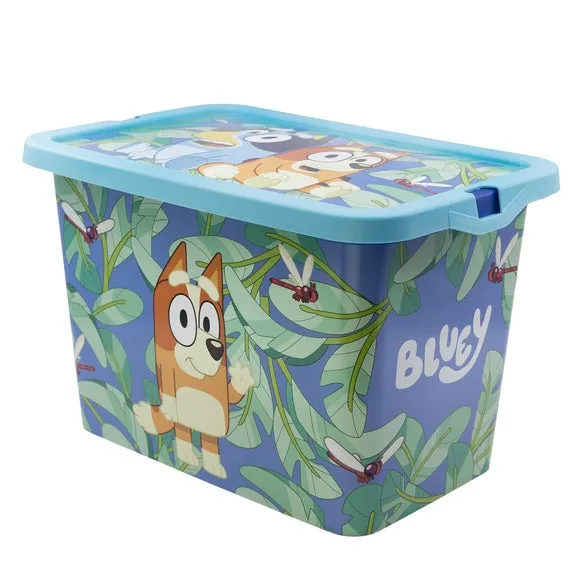 Bluey Set of 3 Storage Boxes - Blue alternate view