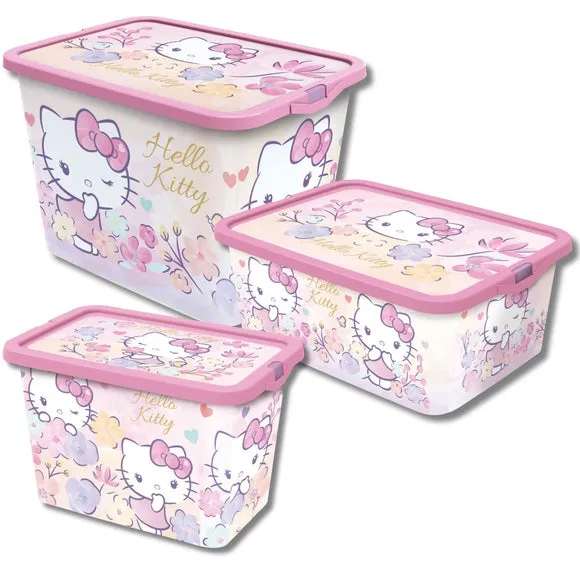 Hello Kitty Set of 3 Storage Boxes - Pink product