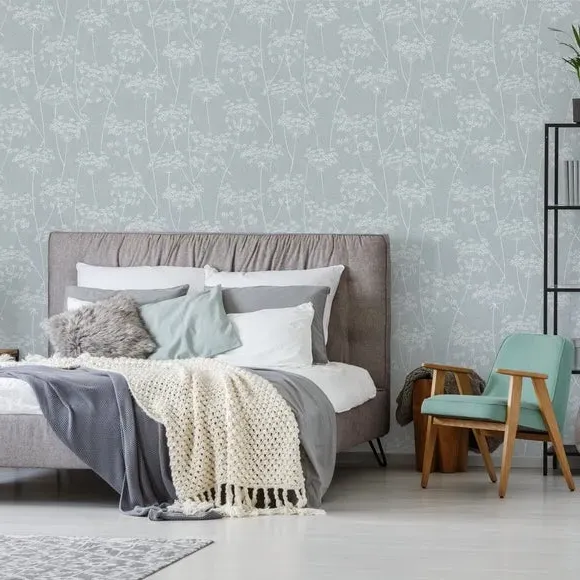 Easy Aura Floral Wallpaper - Blue product