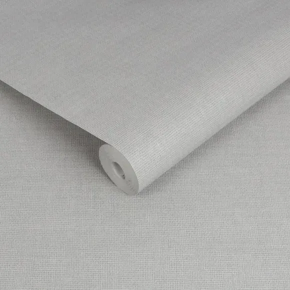 Easy Hessian Wallpaper - Grey alternate view