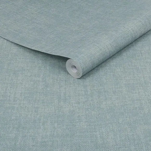 Easy Zara Plain Textured Wallpaper - Peacock alternate view