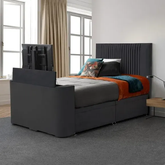 Opulence Ottoman TV Bed with Storage - Granite product