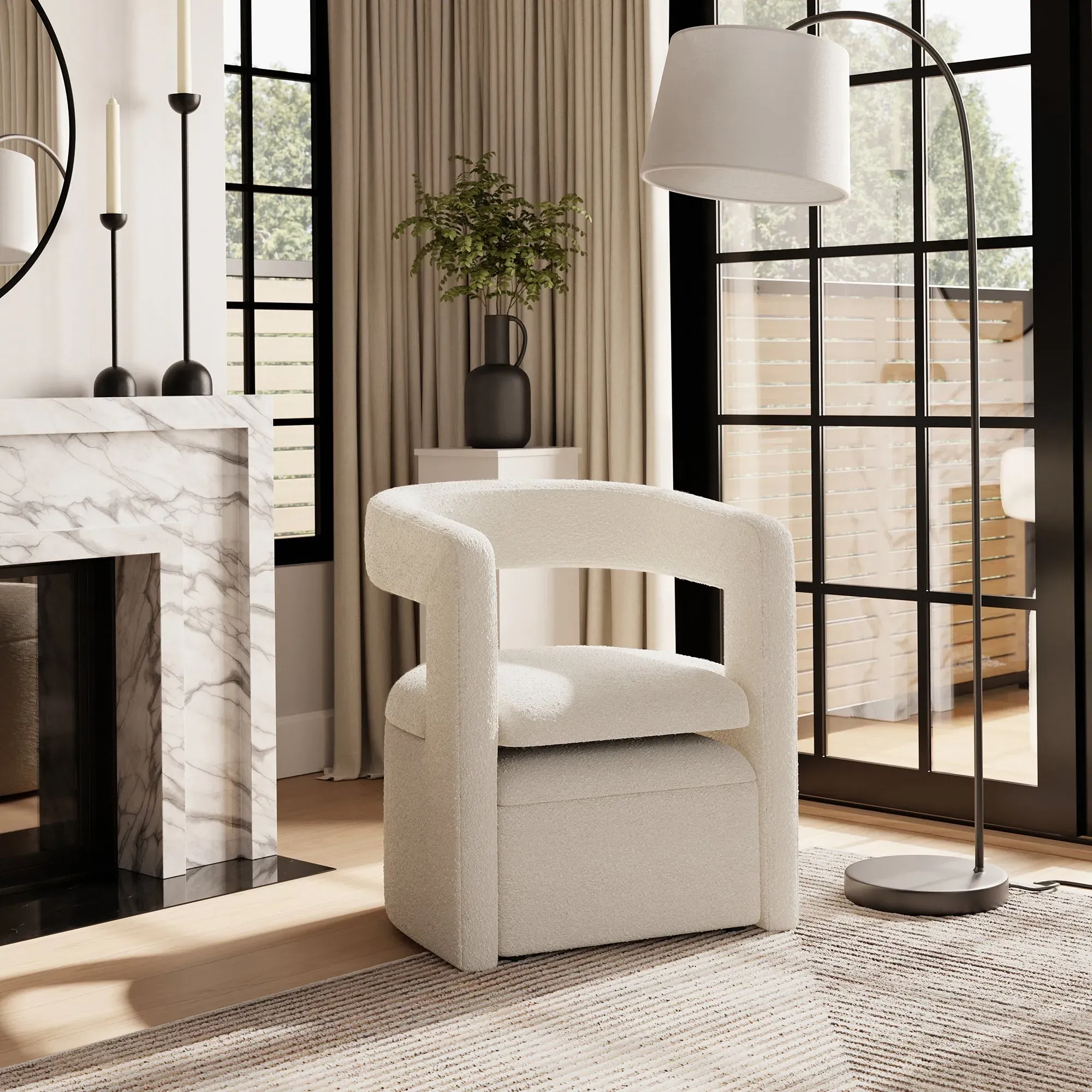 tallie-boucle-storage-accent-chair-ivory image