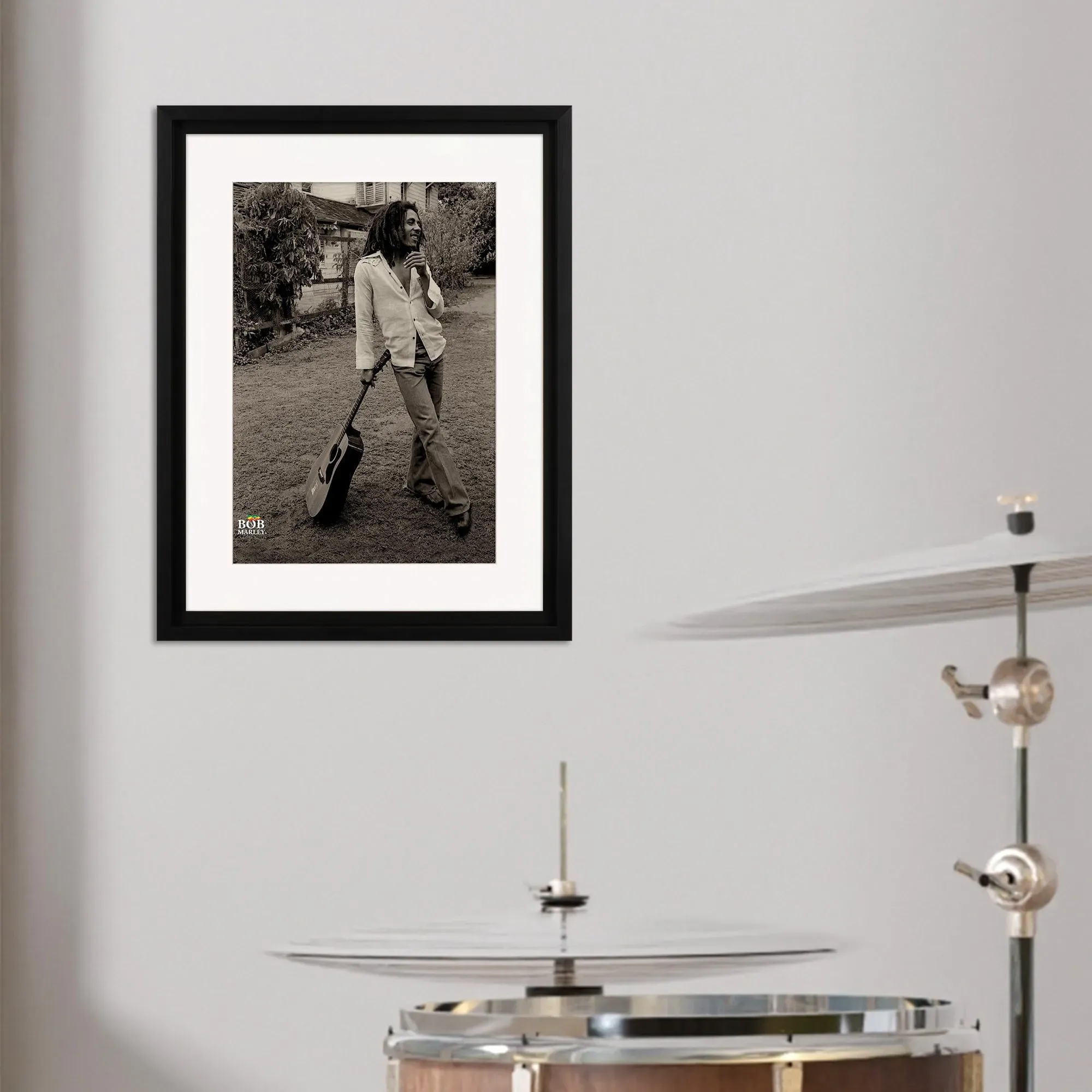 the-art-group-bob-marley-vintage-framed-print-black-and-white image