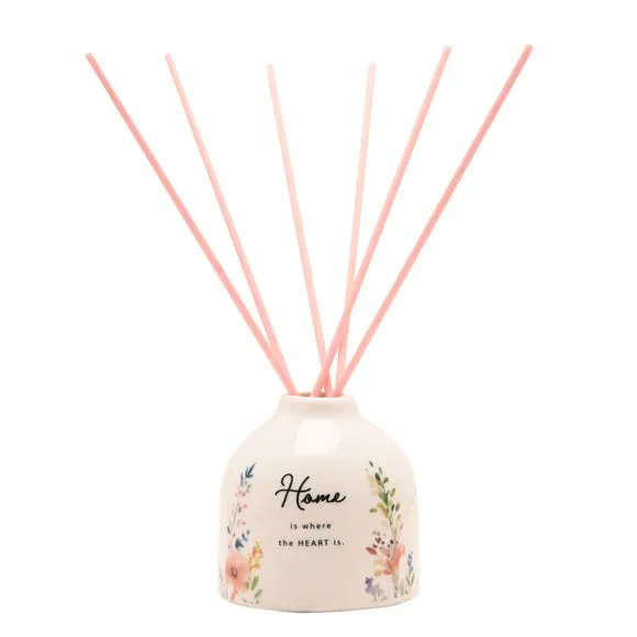 Peach Floral Ceramic Reed Diffuser - Multicolor by Dunelm, alternate view