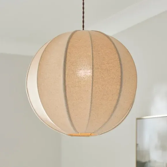 Easy Fit Globe Lamp Shade - Natural, Recycled Polyester product