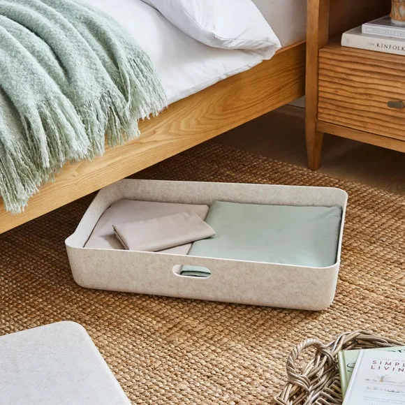 Felt Underbed Storage with Lid - Natural alternate view
