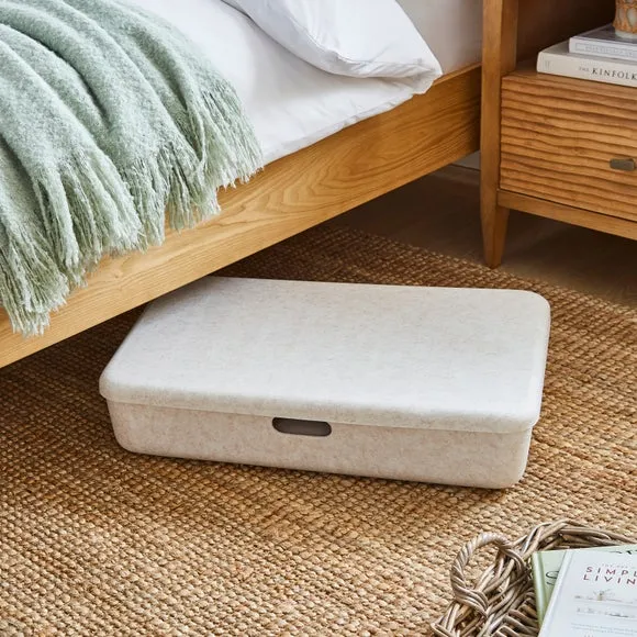 Felt Underbed Storage with Lid - Natural product