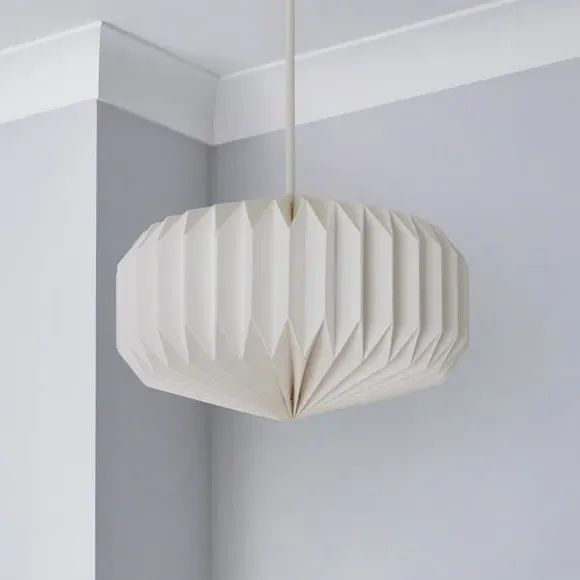 Origami Hexagon Pendant Shade - White, Paper alternate view