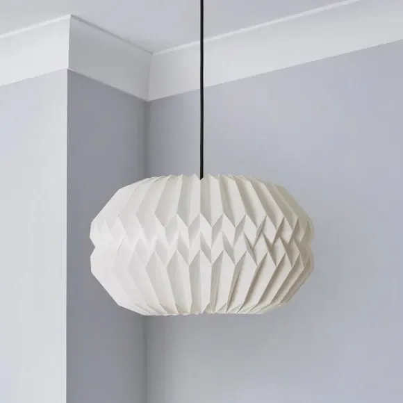 Pahal Origami Paper Pendant Shade - White alternate view