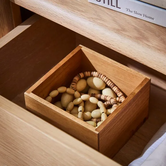 Small Square Wooden Drawer Organiser - Medium Wood product