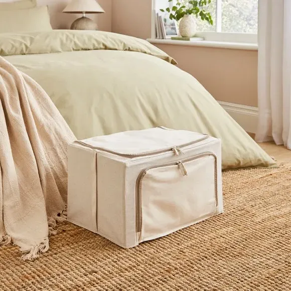 Storage Trunk with Double Zip - Natural product
