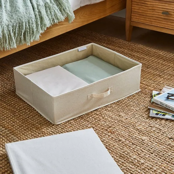 Underbed Storage Box with Lid - Natural alternate view