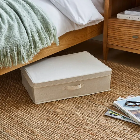 Underbed Storage Box with Lid - Natural product