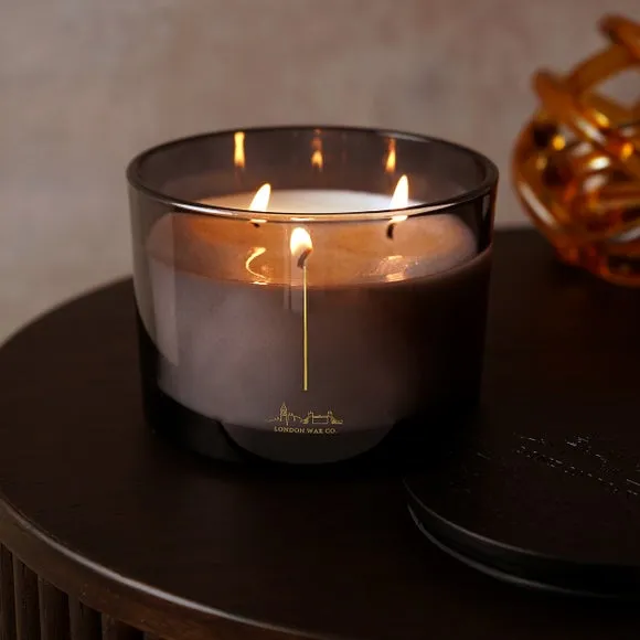 Essence Of Time Cherry & Tobacco Multi Wick Candle - Navy Blue product