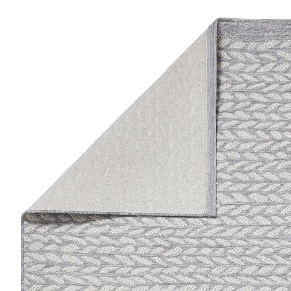 Indoor Outdoor Rug - Grey, Polypropylene by Dunelm, image 3