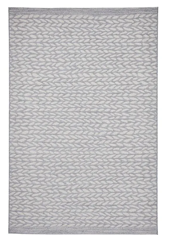 Indoor Outdoor Rug - Grey, Polypropylene by Dunelm, image 5