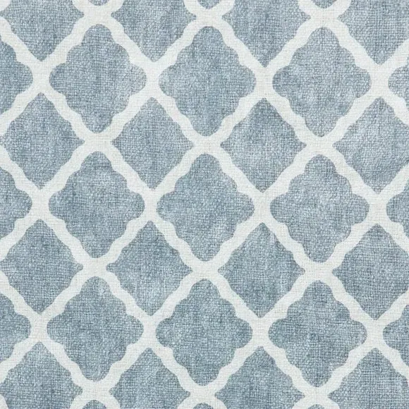 Runner Rug with Geometric Print - Grey alternate view