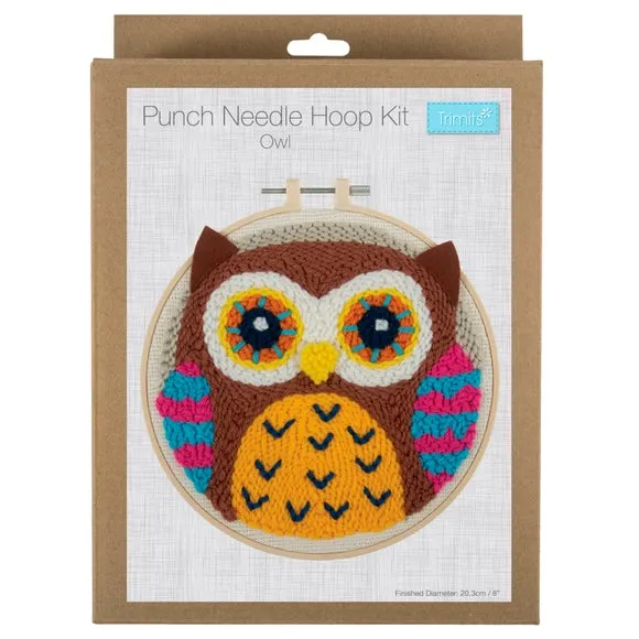 Trimits Owl Punch Needle Hoop Kit - Multicolor product