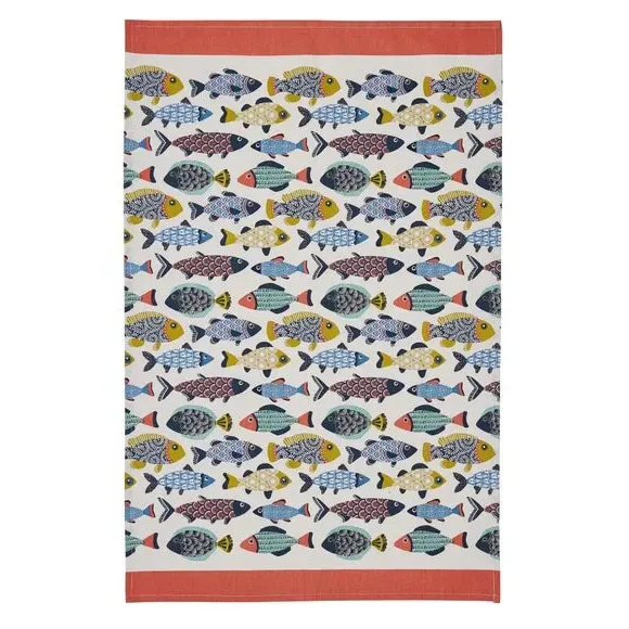 Aquarium Tea Towel - Multicolor, Cotton alternate view