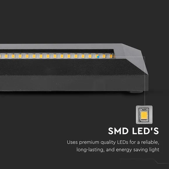 Set of 4 Rectangular Step Lights IP65 3W - Black, Aluminium alternate view