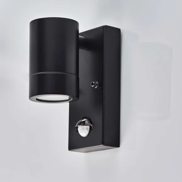 Alonzo PIR Sensor Outdoor Wall Light - Black, Stainless Steel alternate view