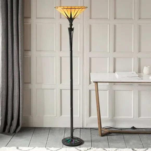 Samuel Uplighter Floor Lamp - Iridescent Glass product