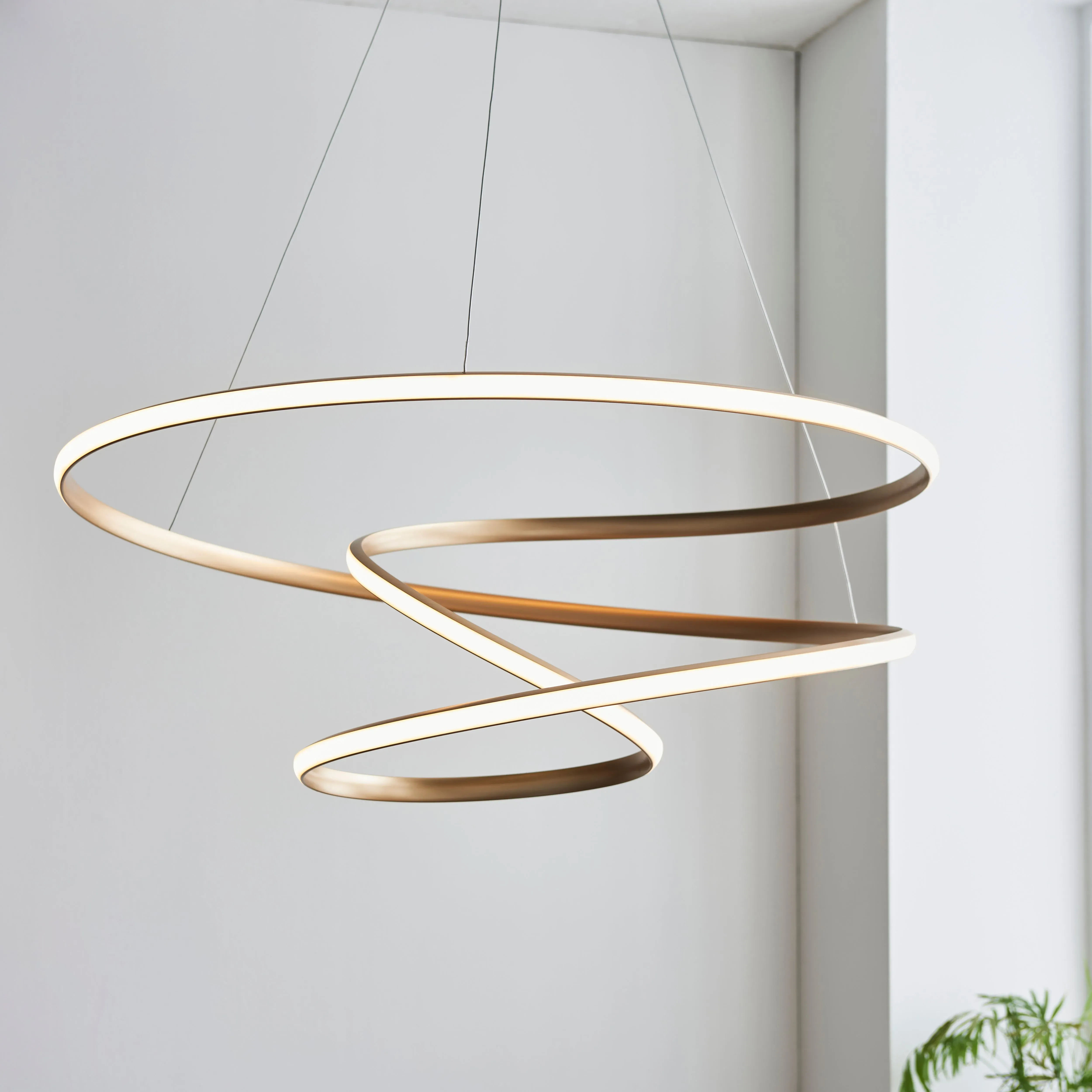 vogue-tristan-small-spiral-ceiling-light-gold image