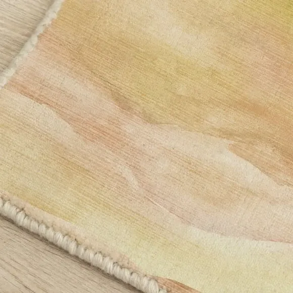 Arizona Sand Abstract Rug - Orange, Wool alternate view