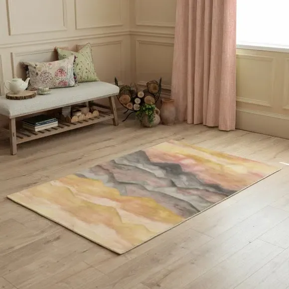 Arizona Sand Abstract Rug - Orange, Wool product