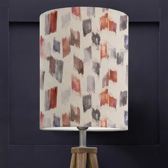 Arwen Cylinder Lamp Shade - Scarlet Red, Woven product
