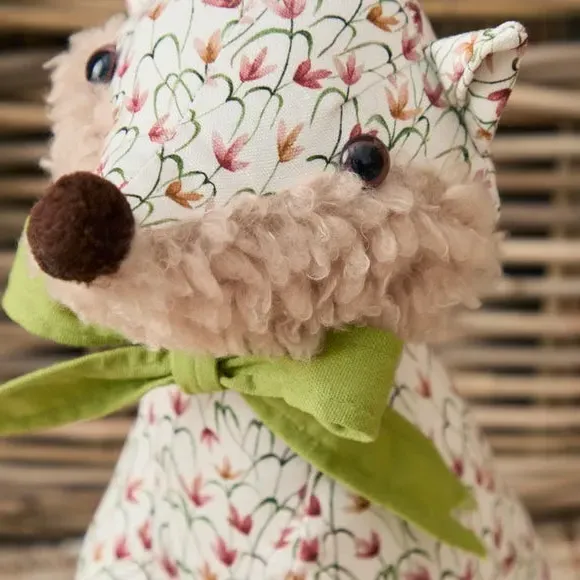 Felix the Fox Doorstop - Multicolor, Fabric alternate view