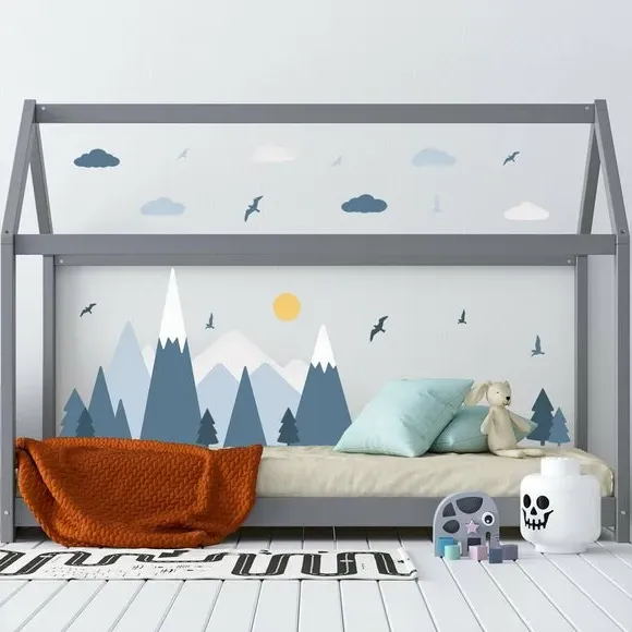 Mountain Landscape Wall Stickers - Multicolor, Vinyl alternate view