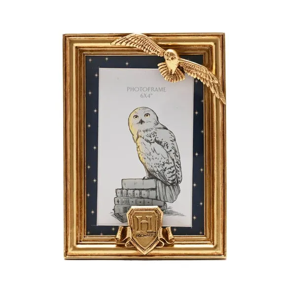 Harry Potter Hedwig Photo Frame - Gold, Resin alternate view