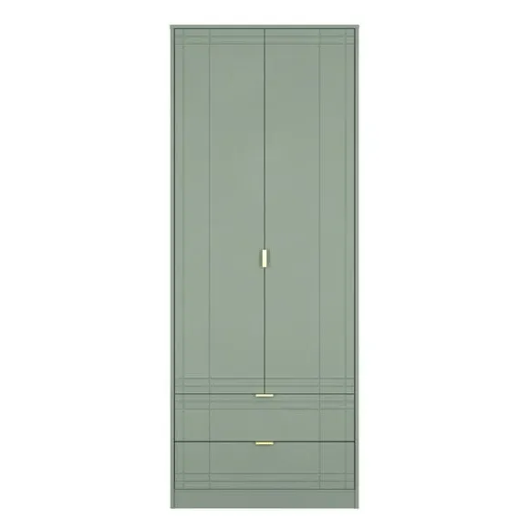 Darlton Double Wardrobe with Storage - Reed Green alternate view