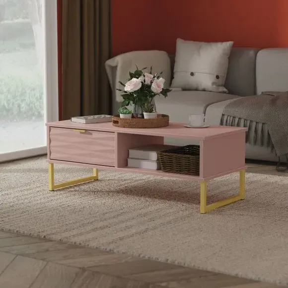 Tuxford Coffee Table with Storage - Kobe Pink product