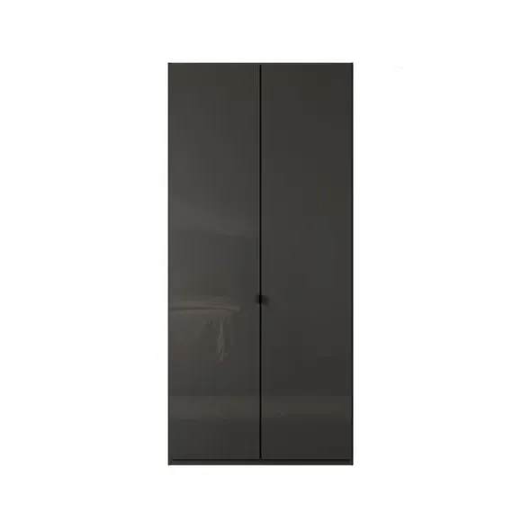 Kahla 2-Door Wardrobe with Damped Hinges - Graphite Grey by Dunelm, image 2
