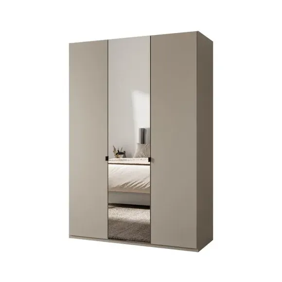 3-Door Mirrored Wardrobe - Pebble by Dunelm, image 3