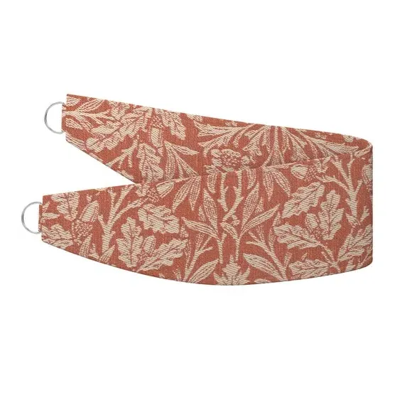 Acorn Pattern Curtain Tieback - Terracotta, Polycotton alternate view