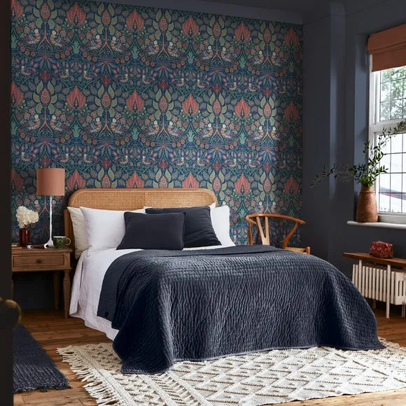 Dove & Rose Midsummer Wallpaper - Blue product