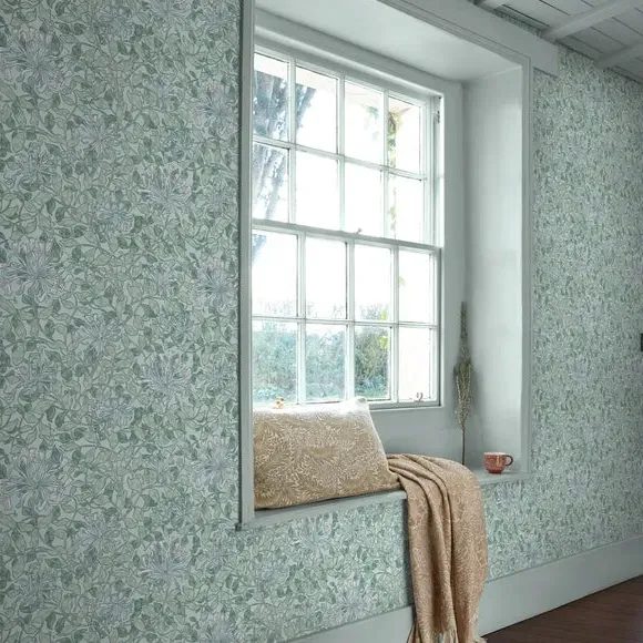 Honeysuckle Breeze Wallpaper - Green product