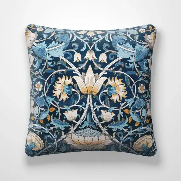 Lodden Cushion Cover - Navy Blue, Velvet alternate view