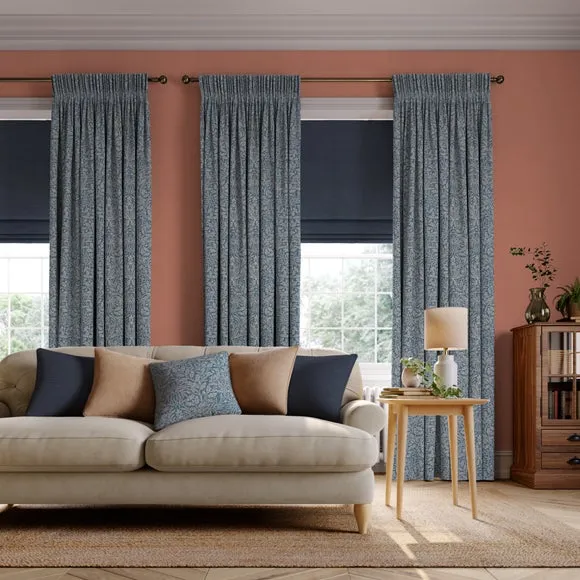 Made to Measure Curtains - Indigo, Polycotton alternate view