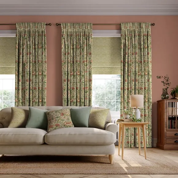 Made to Measure Curtains Lodden - Strawberry by Dunelm, alternate view