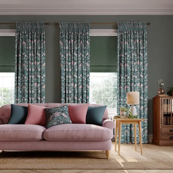 Made to Measure Curtains - Teal, Velvet alternate view