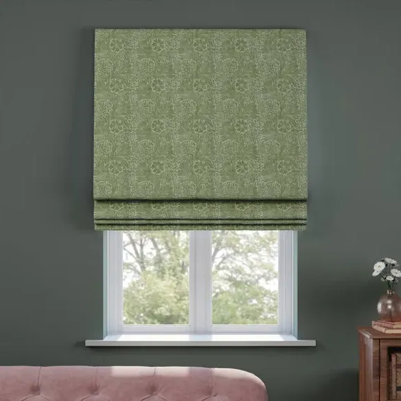 Made to Measure Roman Blind - Fennel, Cotton by Dunelm, image 4